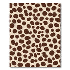 Brown Spots Scattered Cream Field Rug