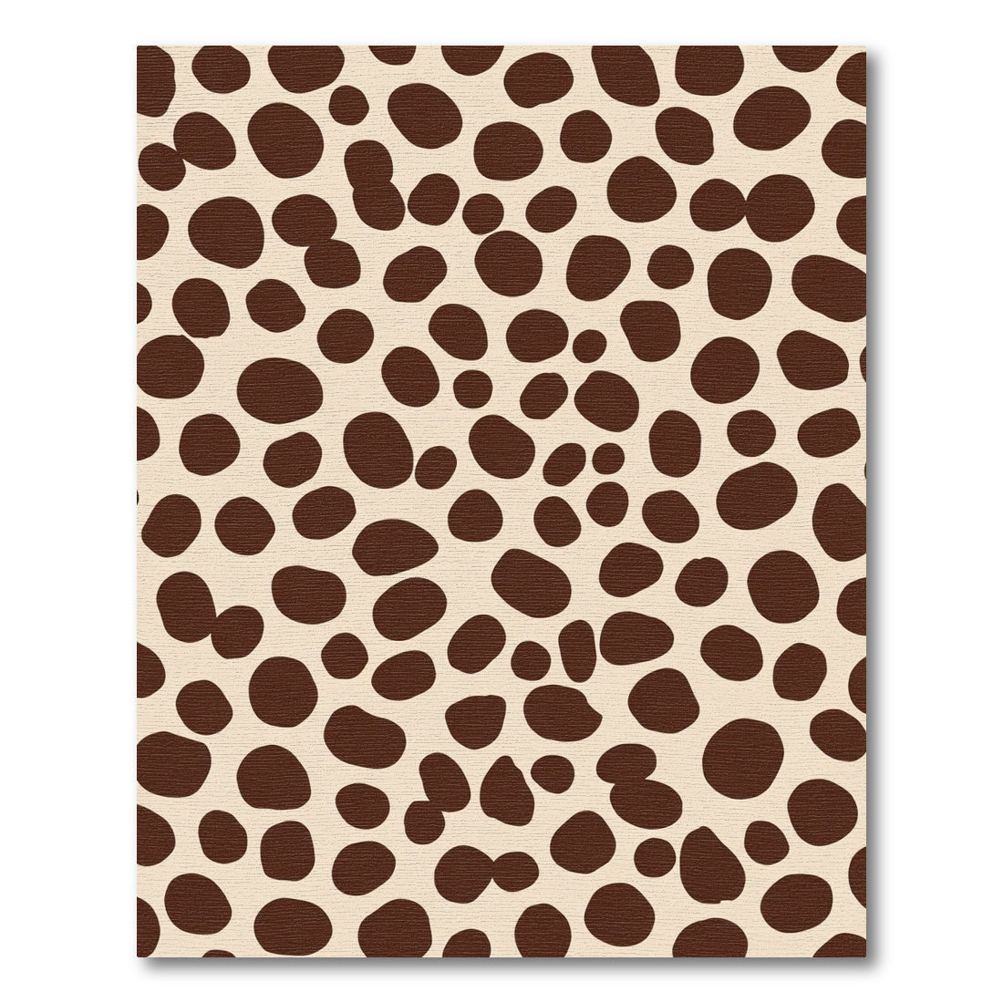 Brown Spots Scattered Cream Field Rug