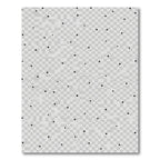 Scattered Black Dots Geometric Overlay Rug