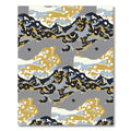 Abstract Landscape Gold Navy Rug
