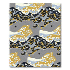 Abstract Landscape Gold Navy Rug