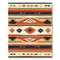 Geometric Tribal Diamond Stripes Rug