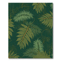 Deep Green Tropical Palm Leaf Rug