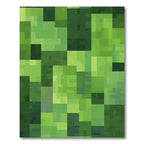Forest Green Pixelated Mosaic Rug