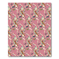 Pink Abstract Organic Floral Forms Rug