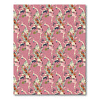 Pink Abstract Organic Floral Forms Rug
