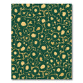Emerald Gold Amorphous Circles Rug