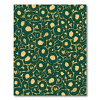 Emerald Gold Amorphous Circles Rug