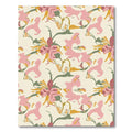 Pink Abstract Floral Arrangement Rug