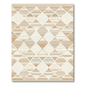 Neutral Diamond Stripes Geometric Rug