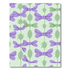 Lilac Purple Bow Green Chain Rug