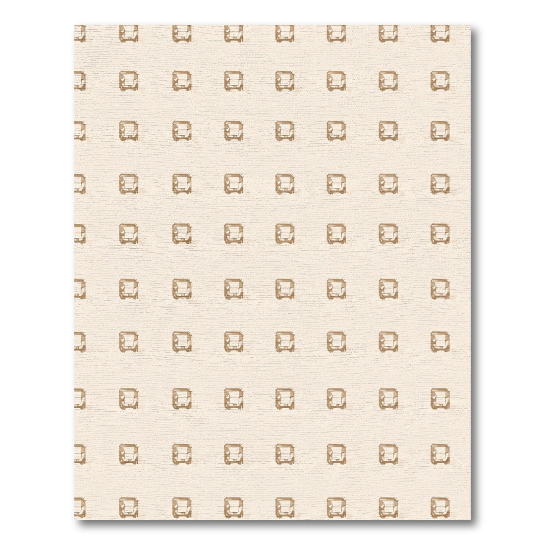 Neutral Beige Armchair Repeat Rug