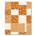 Terracotta Polka Dot Checkerboard Rug