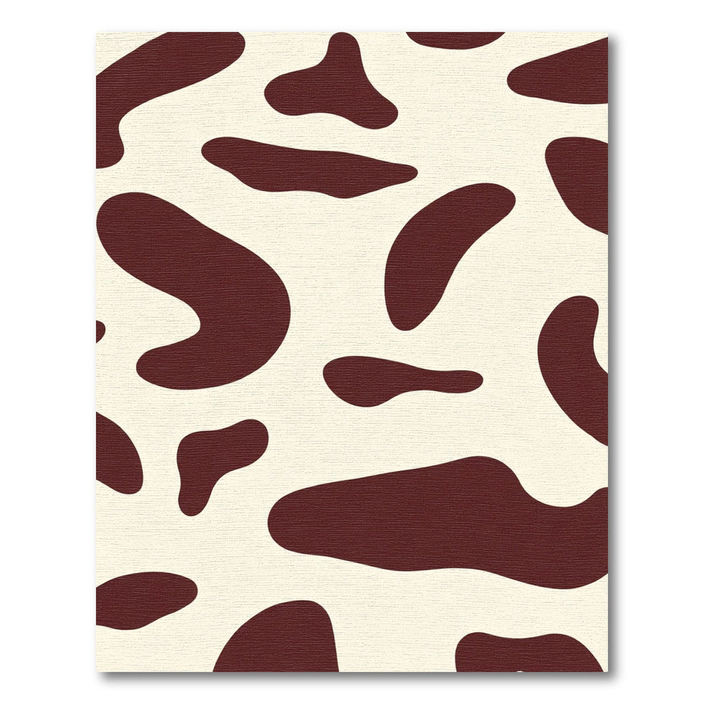 Brown Cream Irregular Spots Rug
