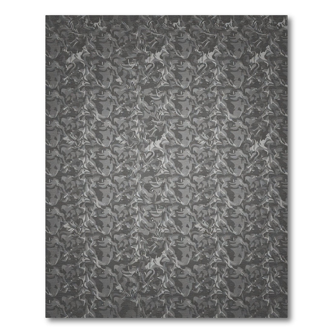 Monochromatic Abstract Floral Repeat Rug