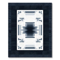 Monochromatic Geometric Mirror Image Rug