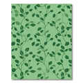 Earthy Green Vine Leaf Texture Rug