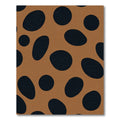 Caramel Black Oval Spot Play Rug