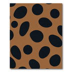 Caramel Black Oval Spot Play Rug