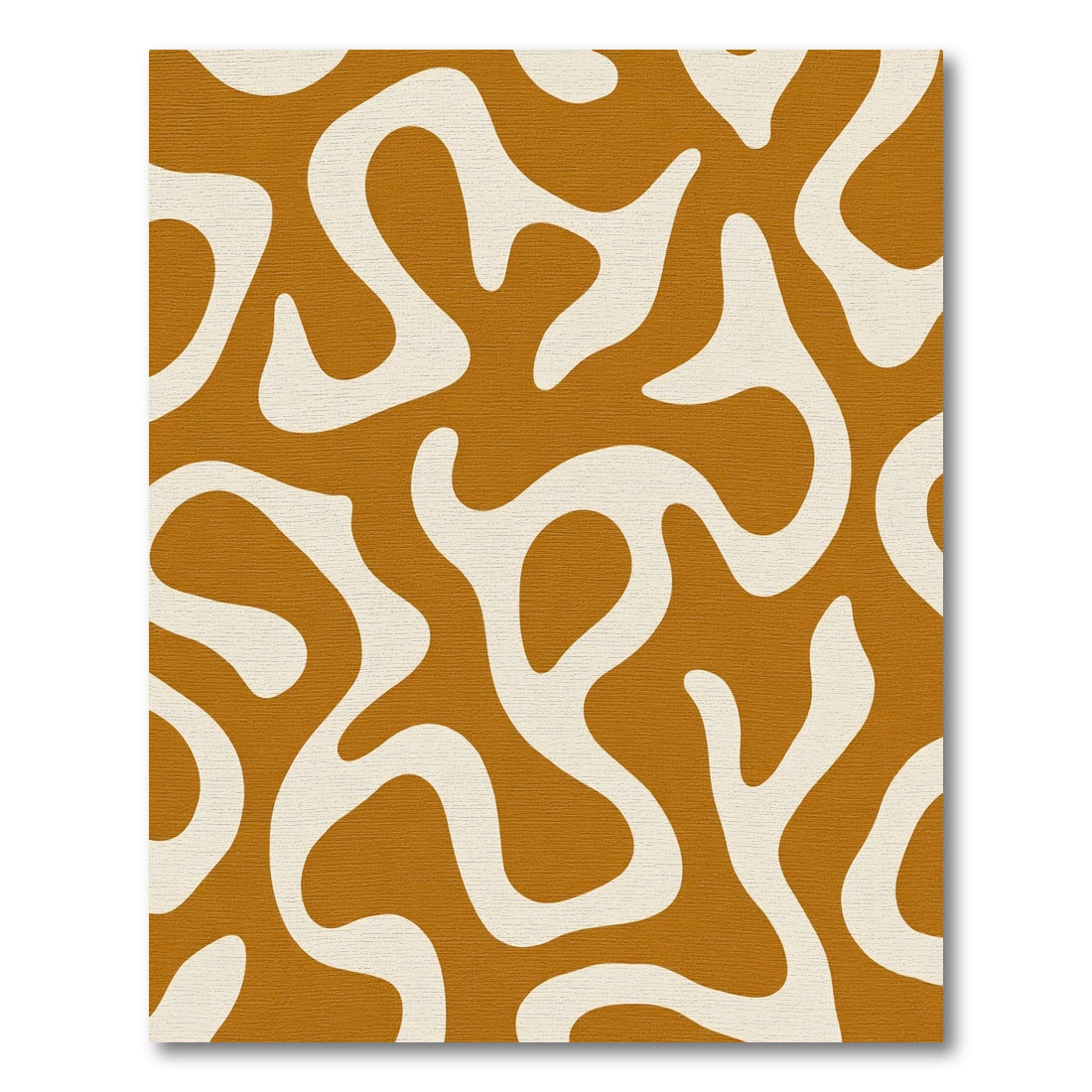 Earthy Organic Wavy Abstract Rug