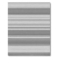 Modern Black White Striped Horizon Rug