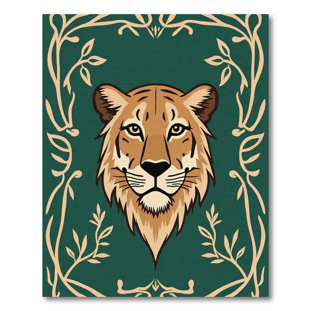 Amber Feline Forest Scroll Rugs Rug