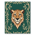 Amber Feline Forest Scroll Rugs Rug