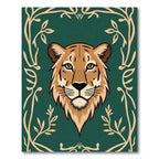 Amber Feline Forest Scroll Rugs Rug