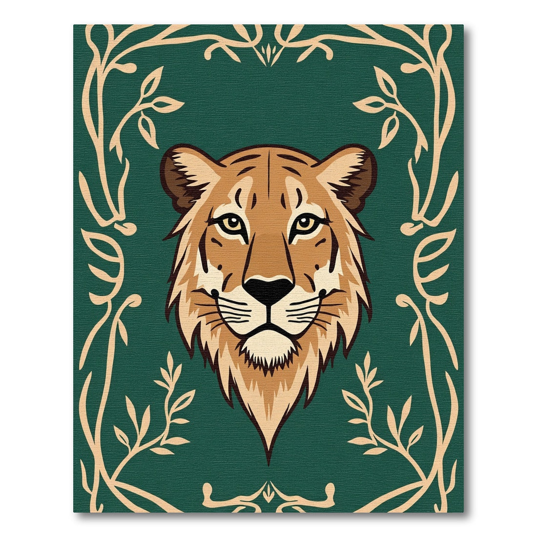 Amber Feline Forest Scroll Rugs Rug