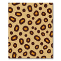 Modern Tan Leopard Spot Rug