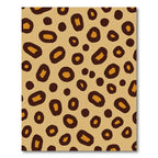 Modern Tan Leopard Spot Rug