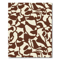 Brown Cream Abstract Amorphous Shapes Rug