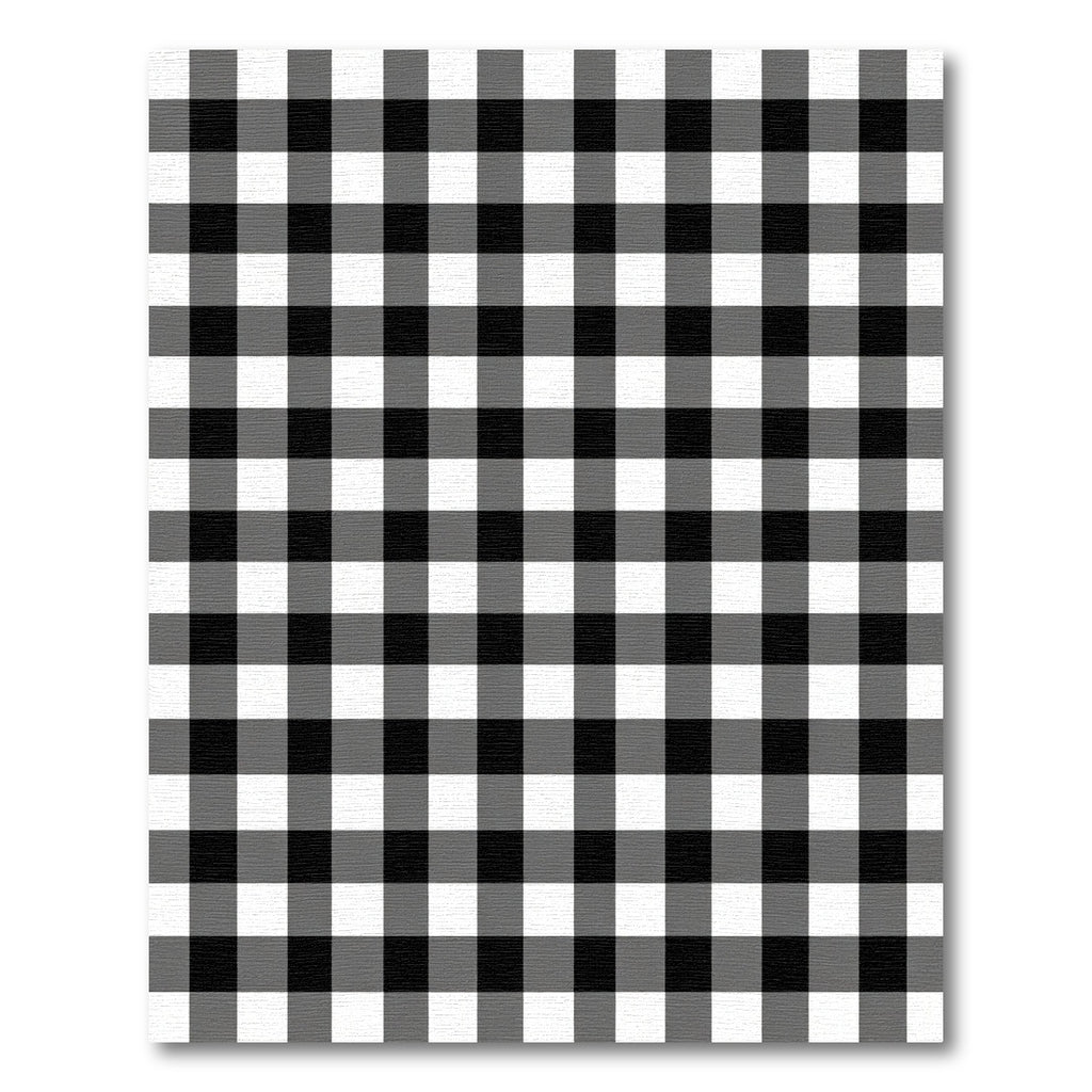 Black White Gingham Checkered Rug
