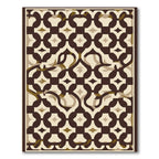 Contemporary Earthy Geometric Arch Rug