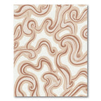 Warm Earth Swirl Abstract Rug