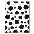 Classic Black White Polka Dot Scatter Rug