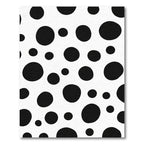 Classic Black White Polka Dot Scatter Rug