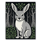 Gray Hare Woodland Grove Composition Rug