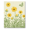 Yellow Daisy Field Garden Rug