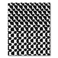 Black White Optical Illusion Tessellation Rug