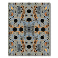 Geometric Circuit Board Inspired Rug
