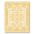 Golden Ochre Tribal Medallion Rug