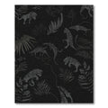 Dark Gray Tiger Jungle Scene Rug