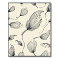 Mono Floral Line Sketch Rug