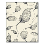 Mono Floral Line Sketch Rug