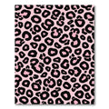 Pink Black Leopard Spots Rug