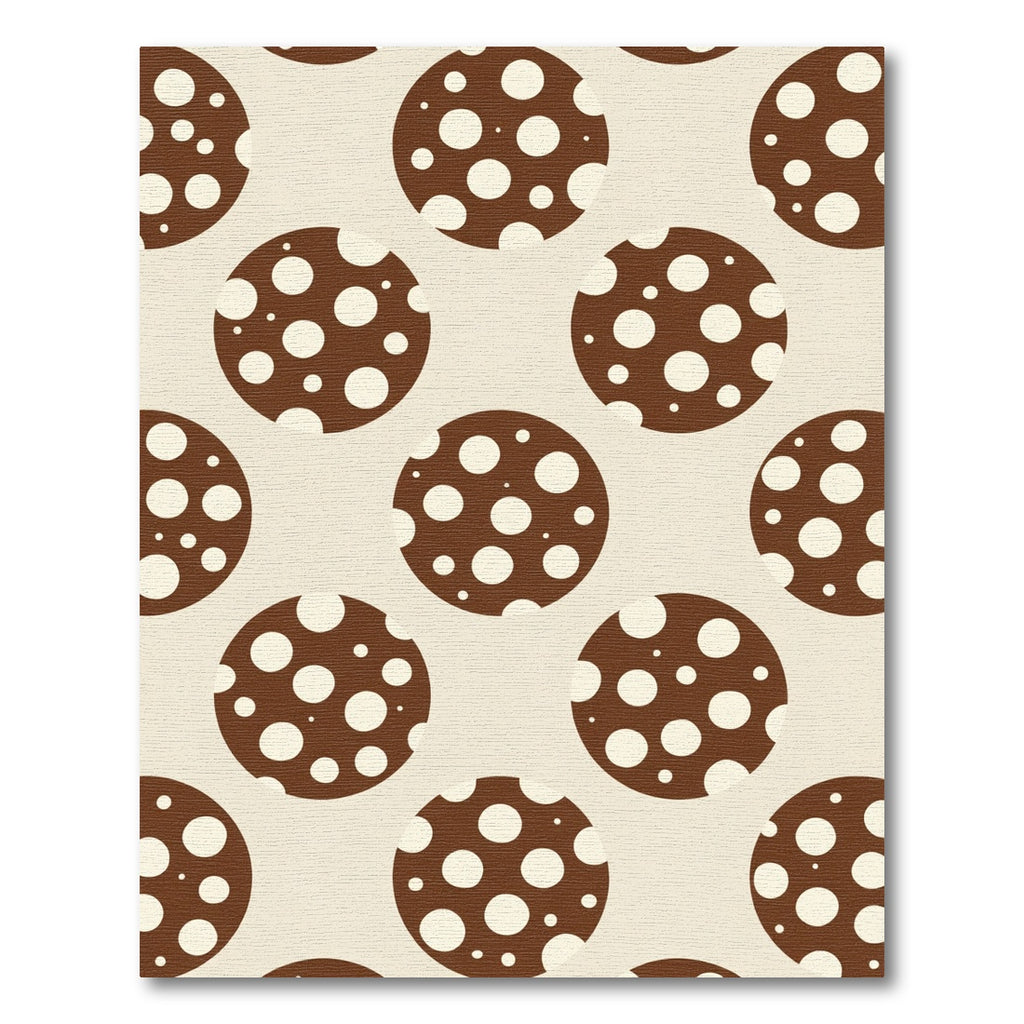 Brown Tan Polka Dot Circles Rug