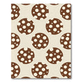 Brown Tan Polka Dot Circles Rug