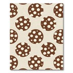 Brown Tan Polka Dot Circles Rug