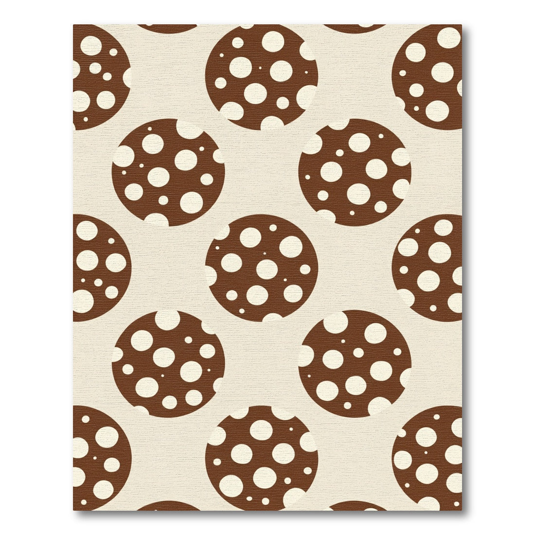 Brown Tan Polka Dot Circles Rug